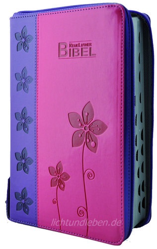 NeueLuther Bibel - Kunstleder, lila/pink